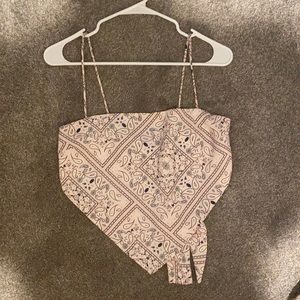 Tie back princess polly mock bandana top